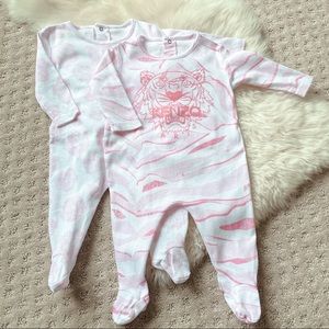 sold❤️Kenzo logo baby bodysuit set with storage bag